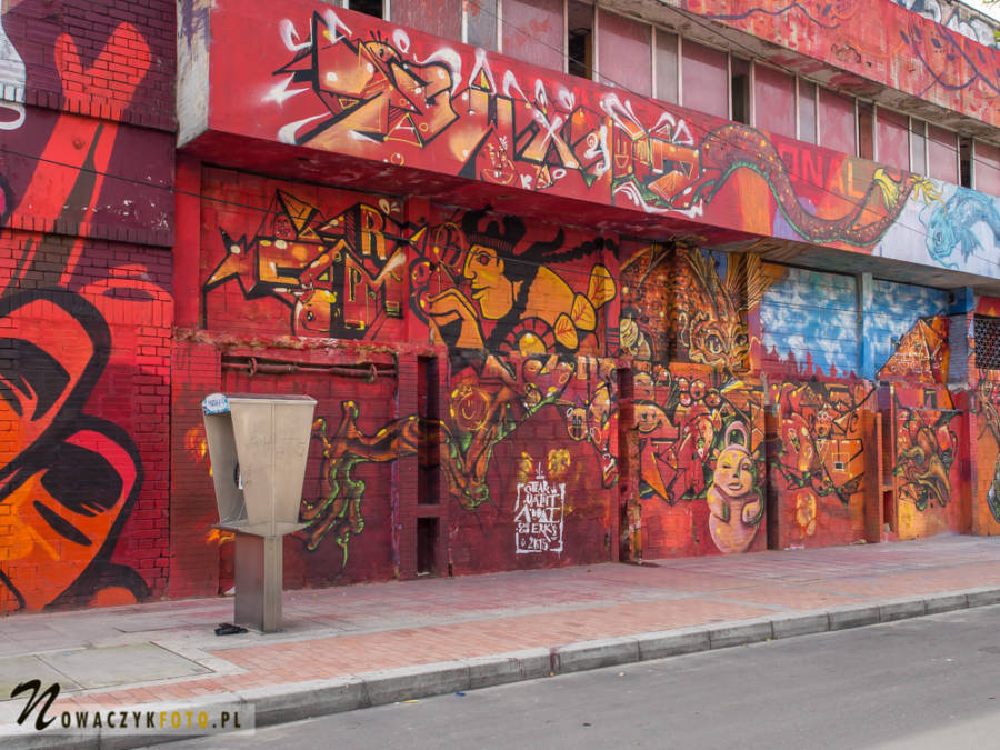 Wycieczka po ozdobionych graffiti uliczkach Bogoty, Kolumbia