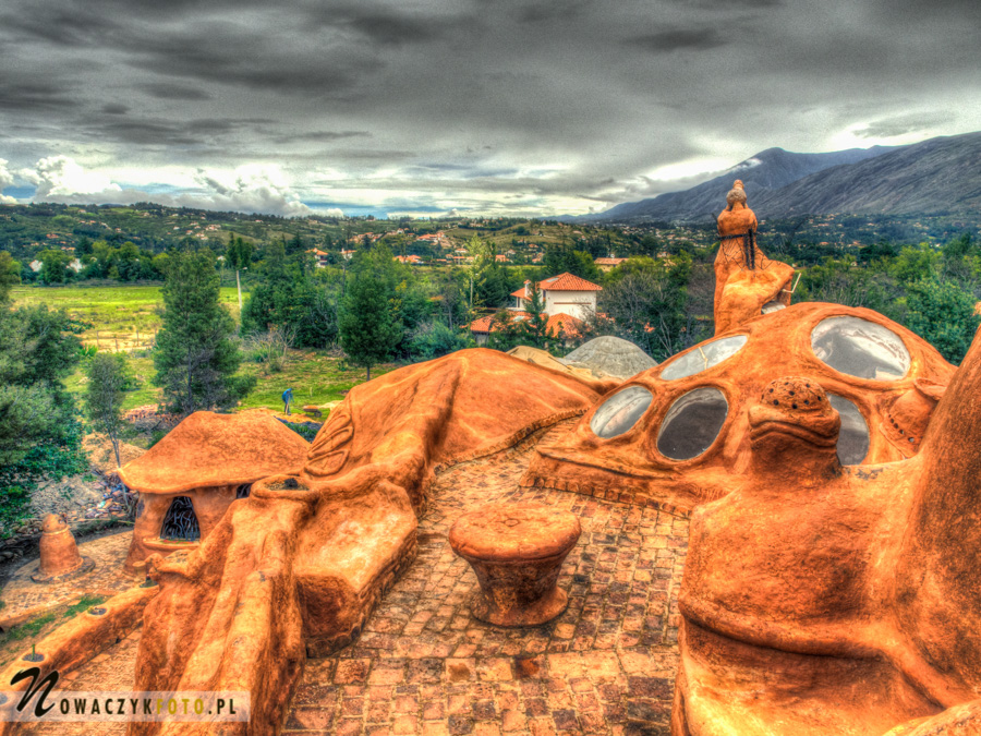 Gliniany domek - widok z góry, Villa de Leyva, podróż Kolumbia